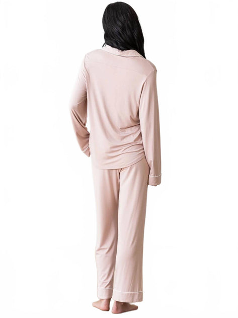 Cozy Earth Long Sleep Pj Set Gold Small 3