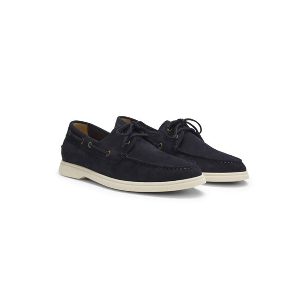 Boss Lace-detail Boat Shoes Blue US 10 2