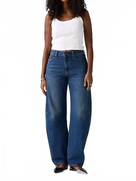 Levi's Baggy Dad Barrel Jeans Blue 30 2