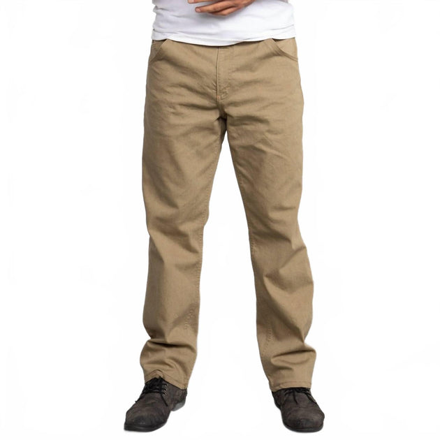 Deerfield Leathers Tailored Fit Mid Rise Jeans Marron 42x34 2