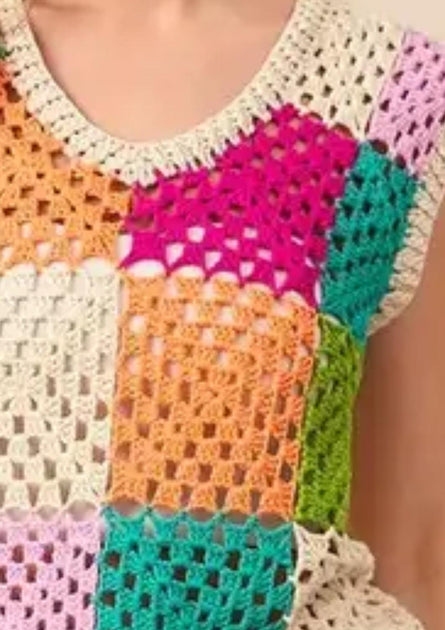 BiBi Sweater Vest Multi Small 3