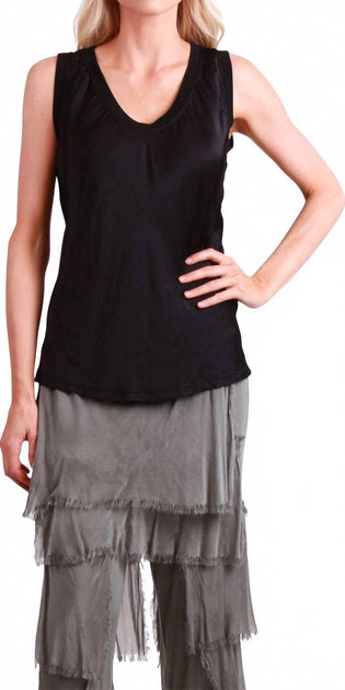 GIGI MODA Nola Tank Top Black One Size 2