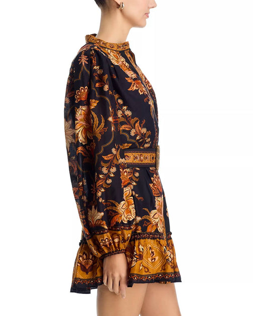 FARM Rio Majestic Garden Minikleid Schwarz Medium 4