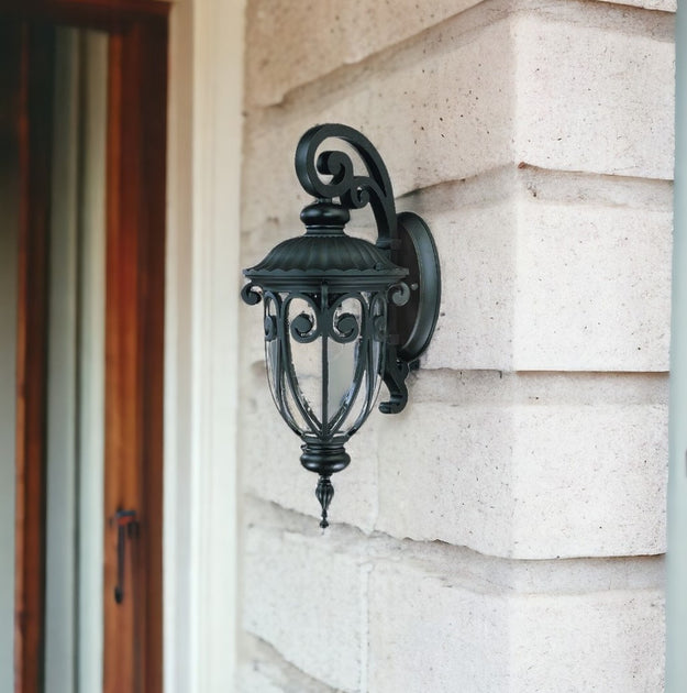 Hivvago Hanging Goblet Wall Light Black 3