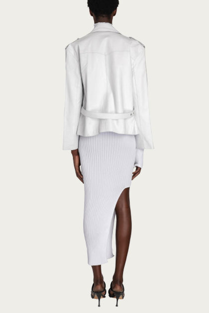 Boyarovskaya Body Cowl Jacket White Small 4