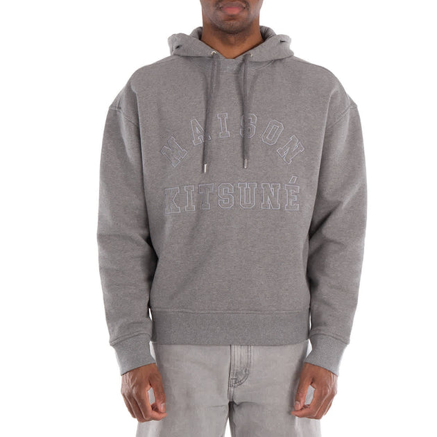Maison Kitsune Varsity Oversize Hoodie Grey XS 2