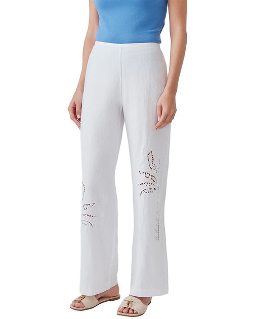 J.McLaughlin Kilian Linen Pant White US 6 2