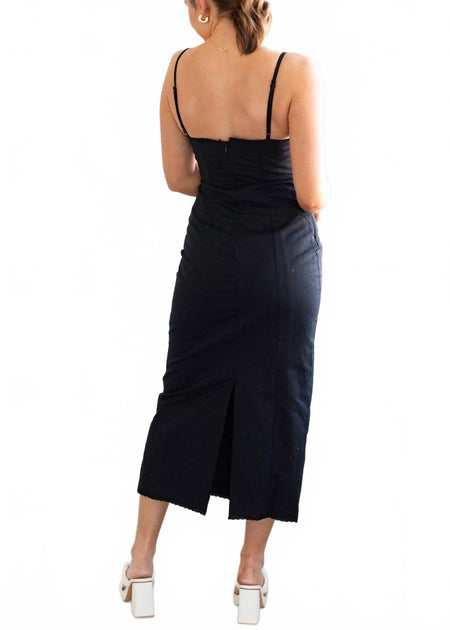 Ownley Ophelia Midi Dress Black Medium 3