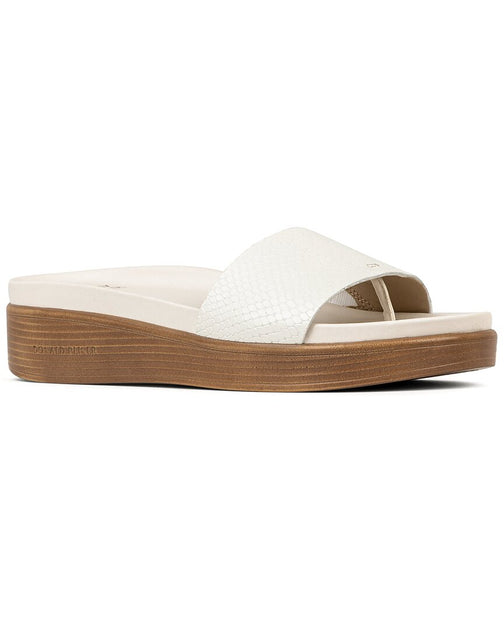 Donald Pliner Fiji Leather Footbed Sandal White 11 2