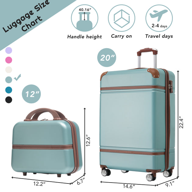 Streamdale Furniture Streamdale 20 IN Hardside Luggage with Cosmetic