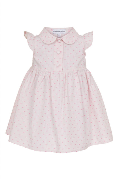 Armani Mädchen Eagle Kleid Pink 3-6 Monate 2