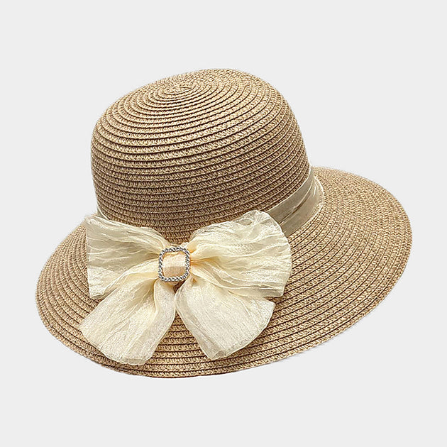 FASHNZFAB Straw Sun Hat Beige 5