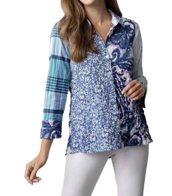 Habitat Button Down Shaped Blouse Purple XSmall 2