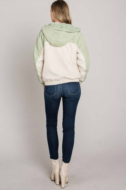 Allie Rose Kapuzenjacke Grün Groß 3