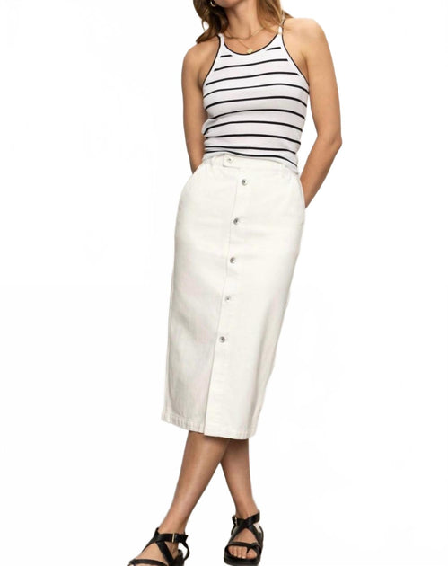 Sanctuary Carrier Denim Midi Skirt White 27 2