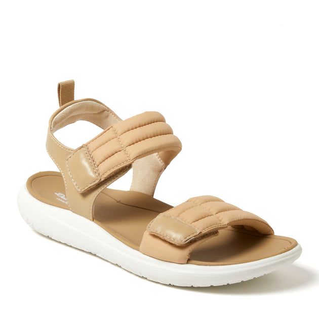 Dearfoams Thea Quarter Strap Sandal Black US 7 3