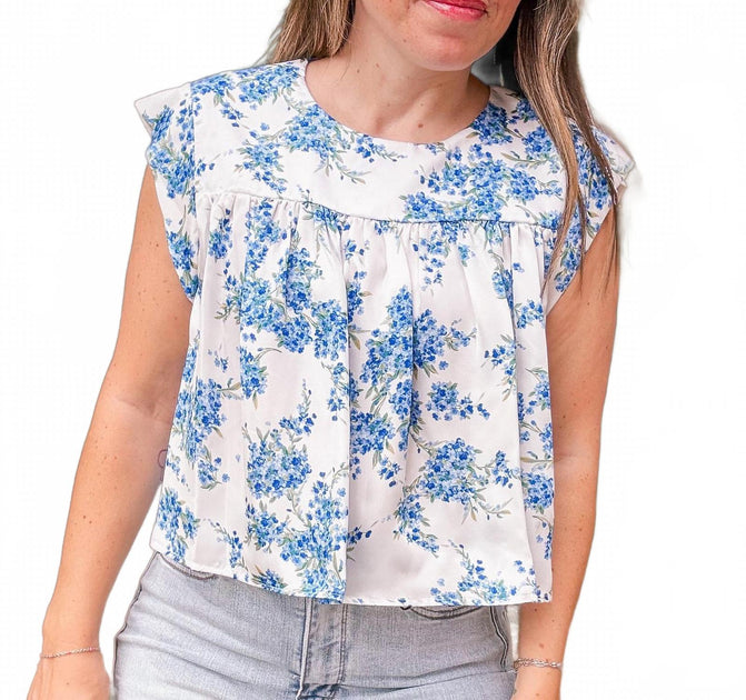 Adrienne Bonnet Top Blue Medium 2