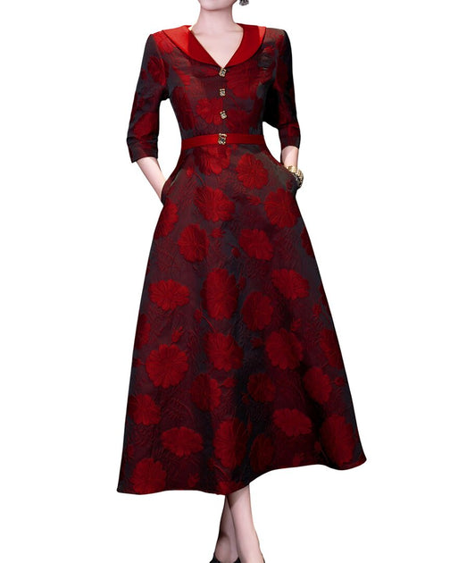 Burryco Midi Dress Red US 4 2