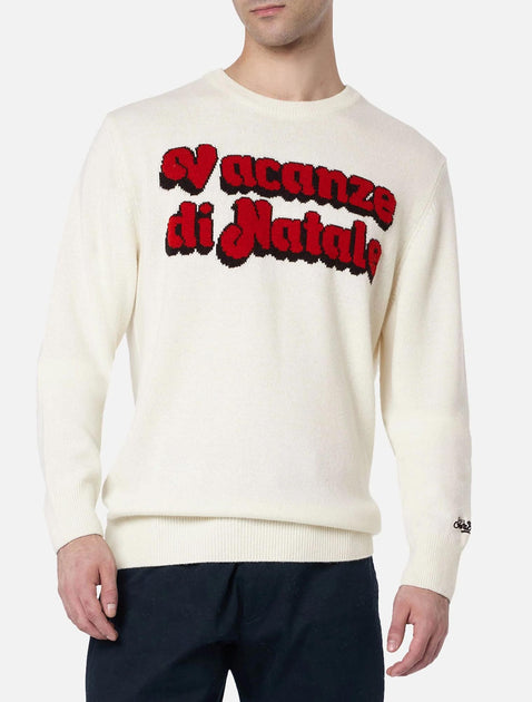 MC2 Saint Barth Heron Crewneck Sweater White Medium 3