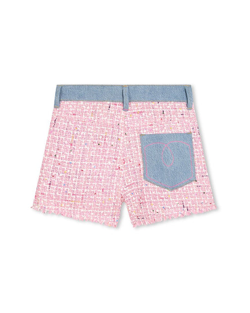 Billieblush Tweed Denim Short Pink US 5 3
