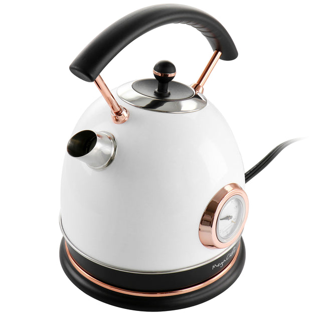 Megachef 1,9 Quart Halbkreis Elektrischer Teekessel Weiß 4