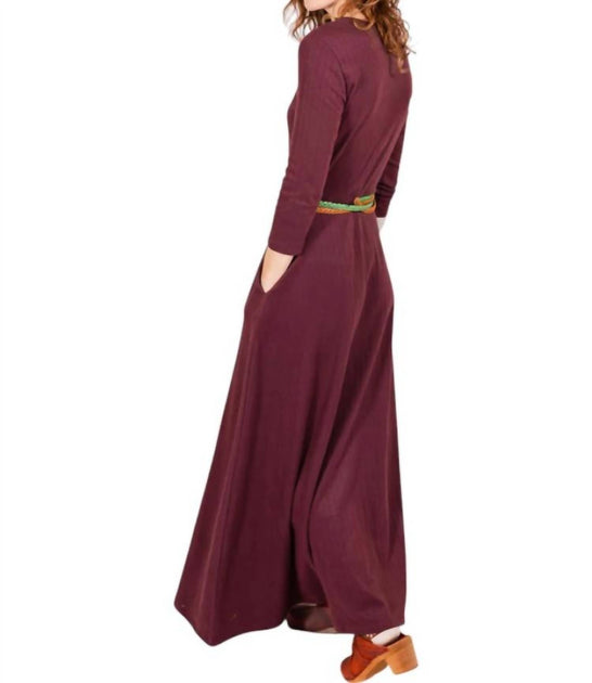 Mata Traders Mumbai Maxi Dress Red Small 3