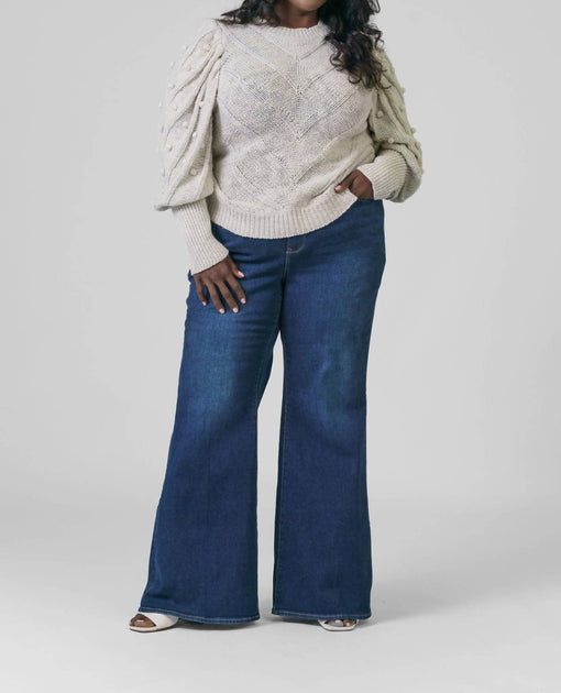 Pull Marie Oliver Bridget - Beige Plus Size 4X 4