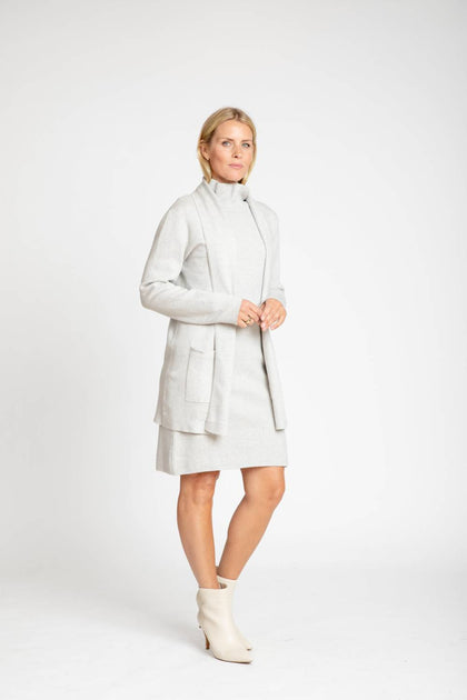 Burgess Sweaters Travel Coat Grey Medium 4