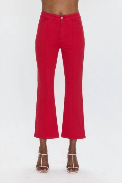 PISTOLA Simone Kick Flare Pant Red 29 2