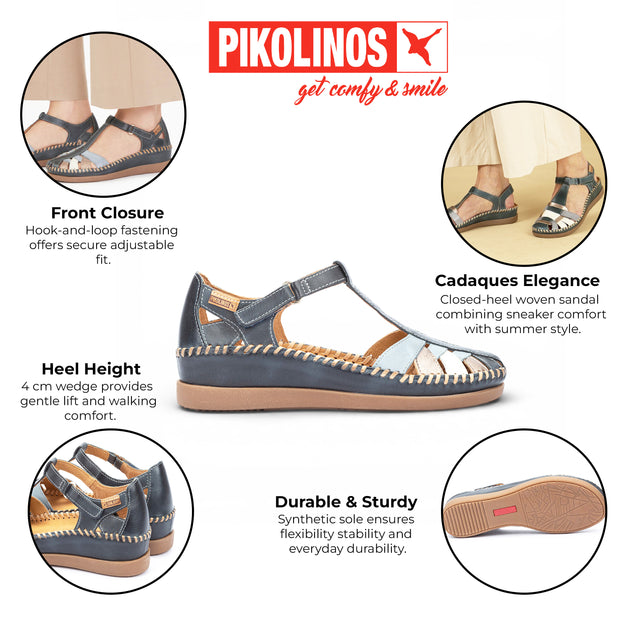 Pikolinos Cadaques Wedge Sandal Blue EU 38 3