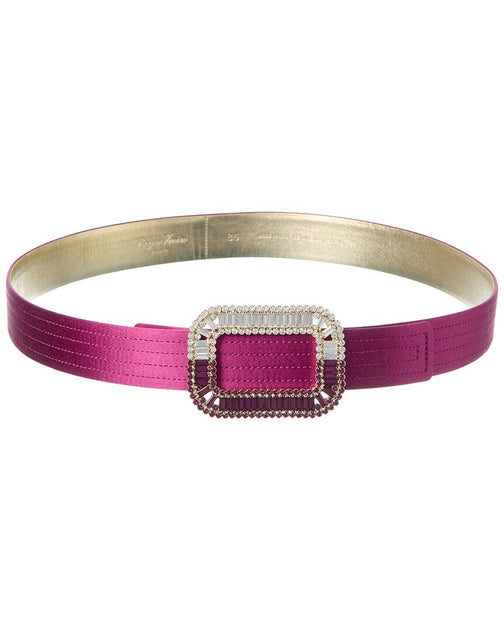 Roger Vivier Satin Belt Purple 85 cm 2
