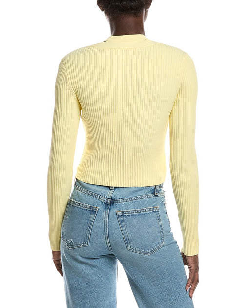 Derek Lam 10 Crosby Lonnie Cardigan Yellow Small 3