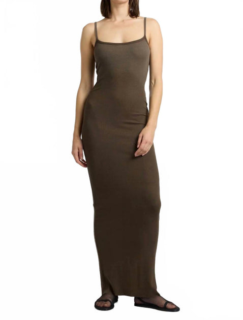 Cotton Citizen Verona Spaghetti Maxi Dress Black Large 5