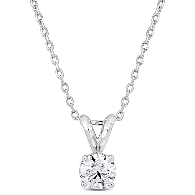 Created Forever 3/4ct Lab-Grown Diamond Solitaire Necklace Platinum 2