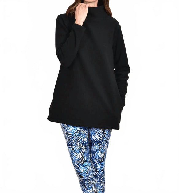 Southwind Nantucket Fleece Tunic Black Small 2