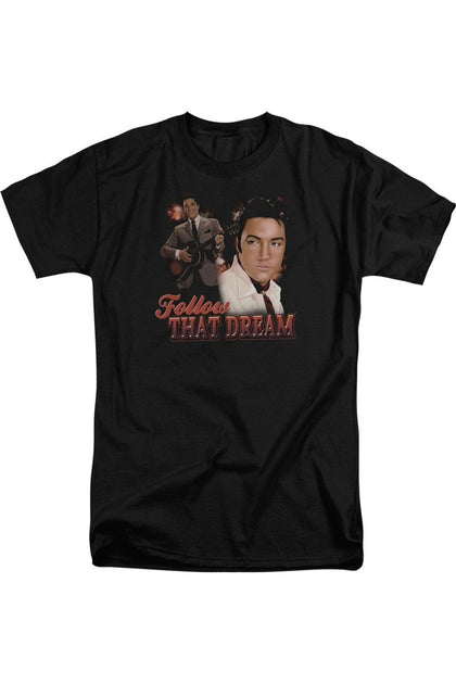 Gildan Elvis Presley Follow That Dream T-Shirt Black XL 2
