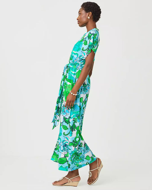 Lilly Pulitzer Robe Longue Keenan Multi US 4 4