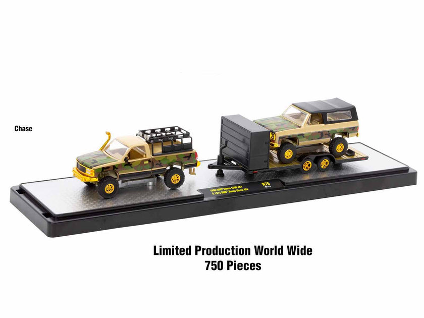 M2 Machines Auto Haulers Ensemble de 3 Camions Release 75 1/64 2