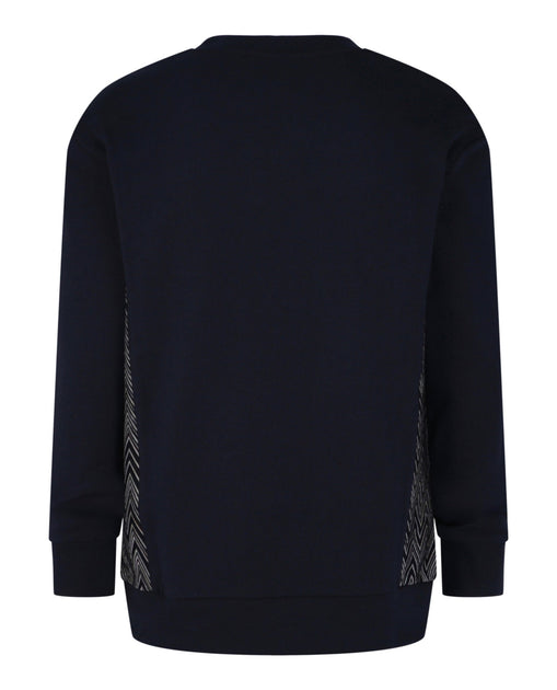 M Missoni Zig-Zag Panelled Crewneck Sweatshirt Schwarz Medium 3