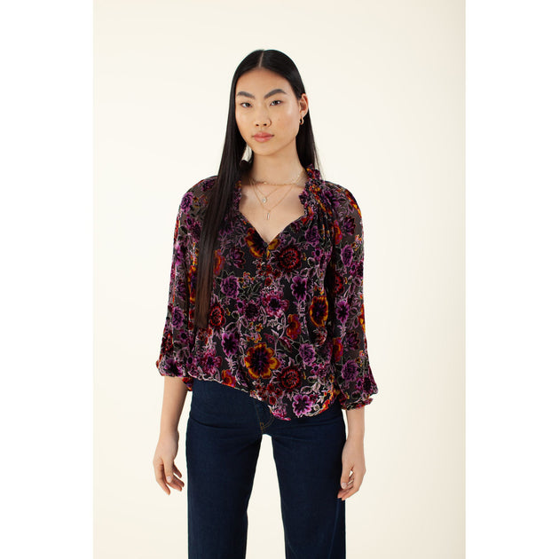 HALE BOB Stevie Silk Top Beige XS 4
