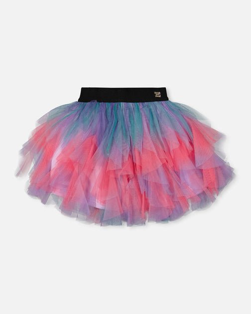 Deux par Deux Multi Layer Mesh Skirt Multicolor US 12 2