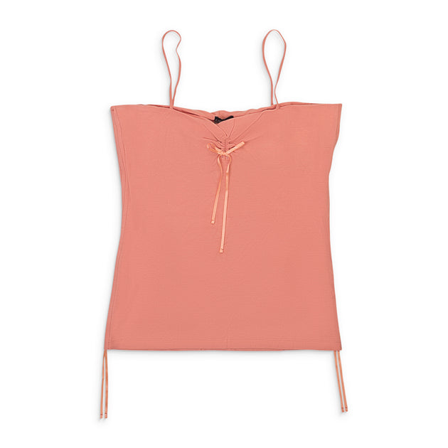 Callipygian Cinch Cami Tank Coral XLarge 2