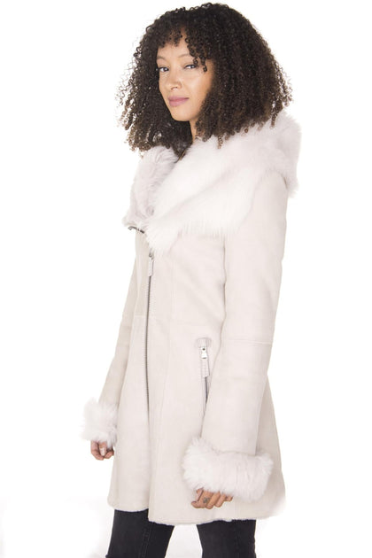 Infinity Ringwood Sheepskin Coat White XLarge 4