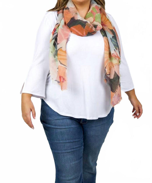 Echo Watercolor Floral Wrap Multi One Size 5