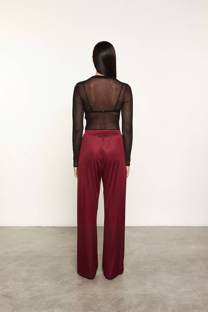 Enza Costa Liquid Jersey Resort Pant Red XLarge 3