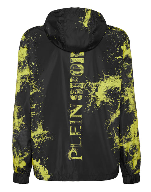 Plein Sport Splash Windbreaker Jacket White Large 3