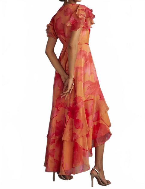 Hutch Whitlee Floral Wrap Dress Pink Small 3