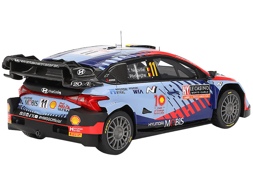 T・ヌービル直筆サイン入り ヒョンデ i20 N Rally 1 Hybrid Top Speed Hyundai I20 N Rally1 Hybrid #11 Thierry Neuville