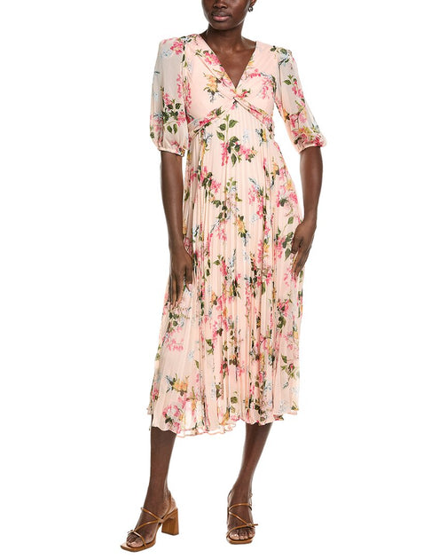 Maison Tara Serena Midi Dress Multicolor US 8 2