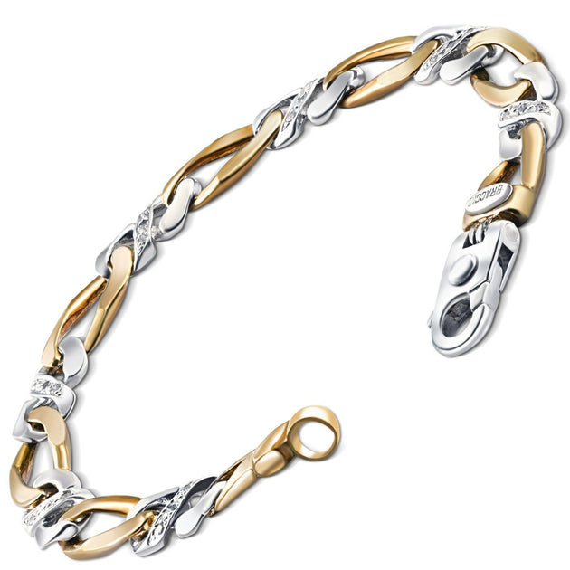 Pompeii3 Men's Diamond Bracelet 9mm 8.5inch 5